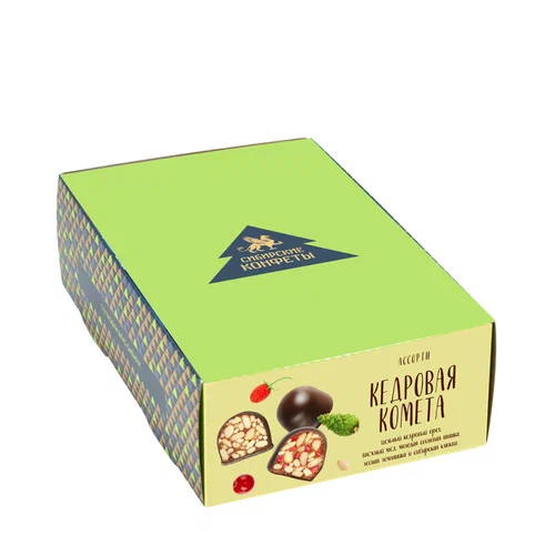  Кедровая комета Ассорти (9429) (классика, клюква, шишка, земляника), 540г   в Лениногорске