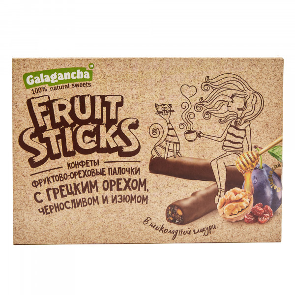 №2 Берестов КРАФТ Fruit Stiсks с черносливом и грецким орехом, 175г в Лениногорске