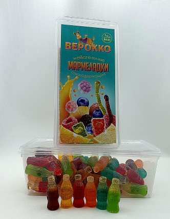 №2 Жевательный мармелад Бутылочки МИКС, 250г      в Лениногорске
