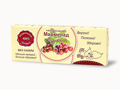  Мармелад натуральный "Брусника" 140г в Лениногорске