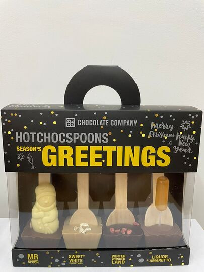 №1 TM LORD Набор шоколадных ложек «SEASON`S GREETINGS» (4 ложки по 50 гр), 200гр в Лениногорске