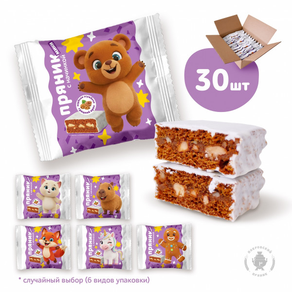 №2 Пряник МИНИ  коробка (30шт по 60г) в Лениногорске