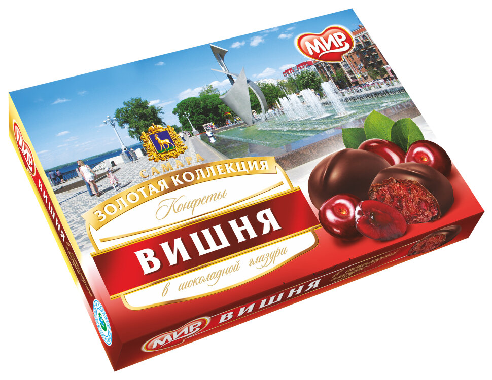  КФ МИР Вишня в шоколадной глазури 160г в Лениногорске